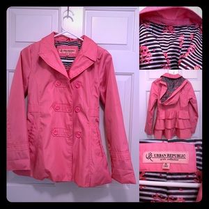 Urban Republic- Girls Pink raincoat.